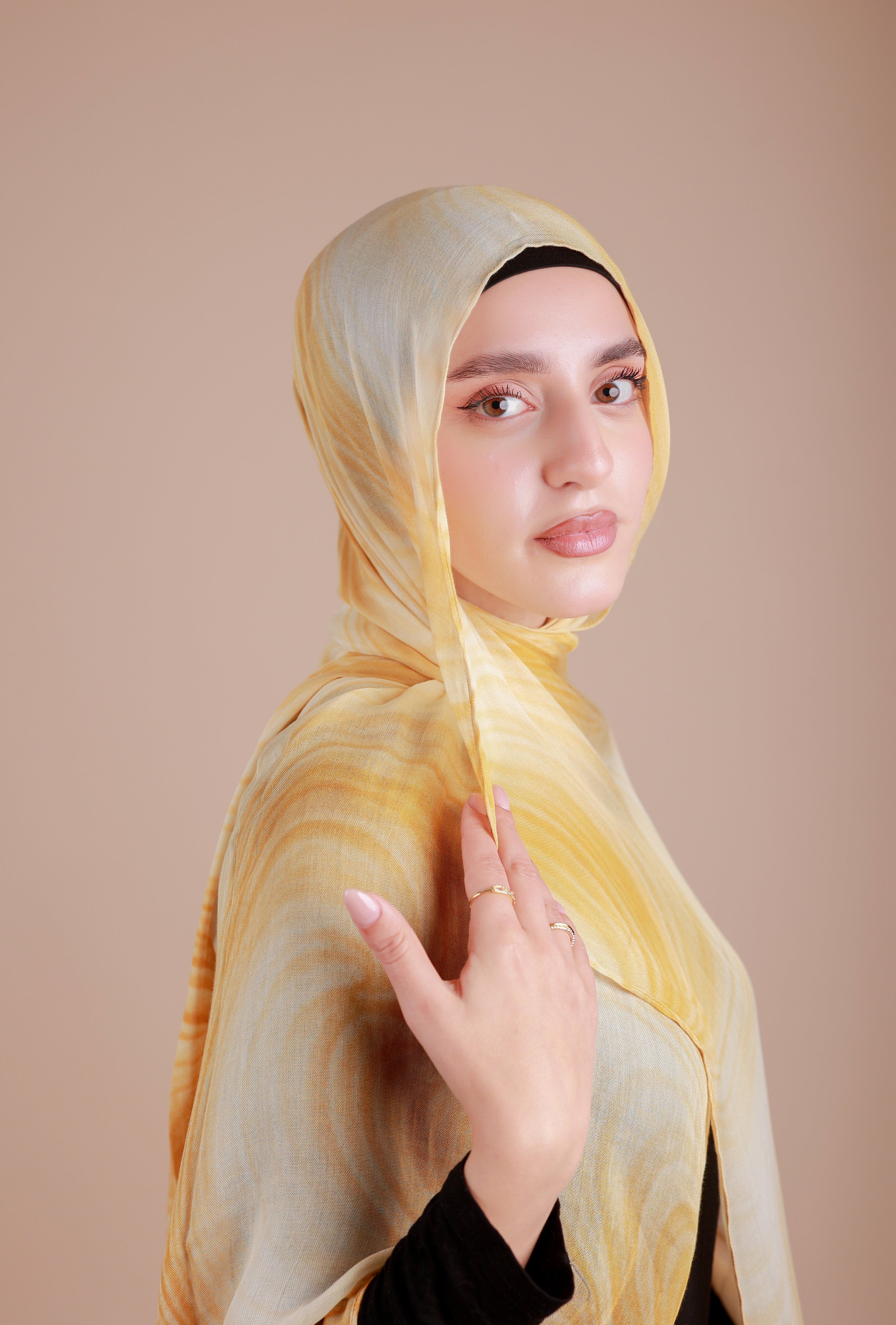 Printed Modal- Buttercream Waves