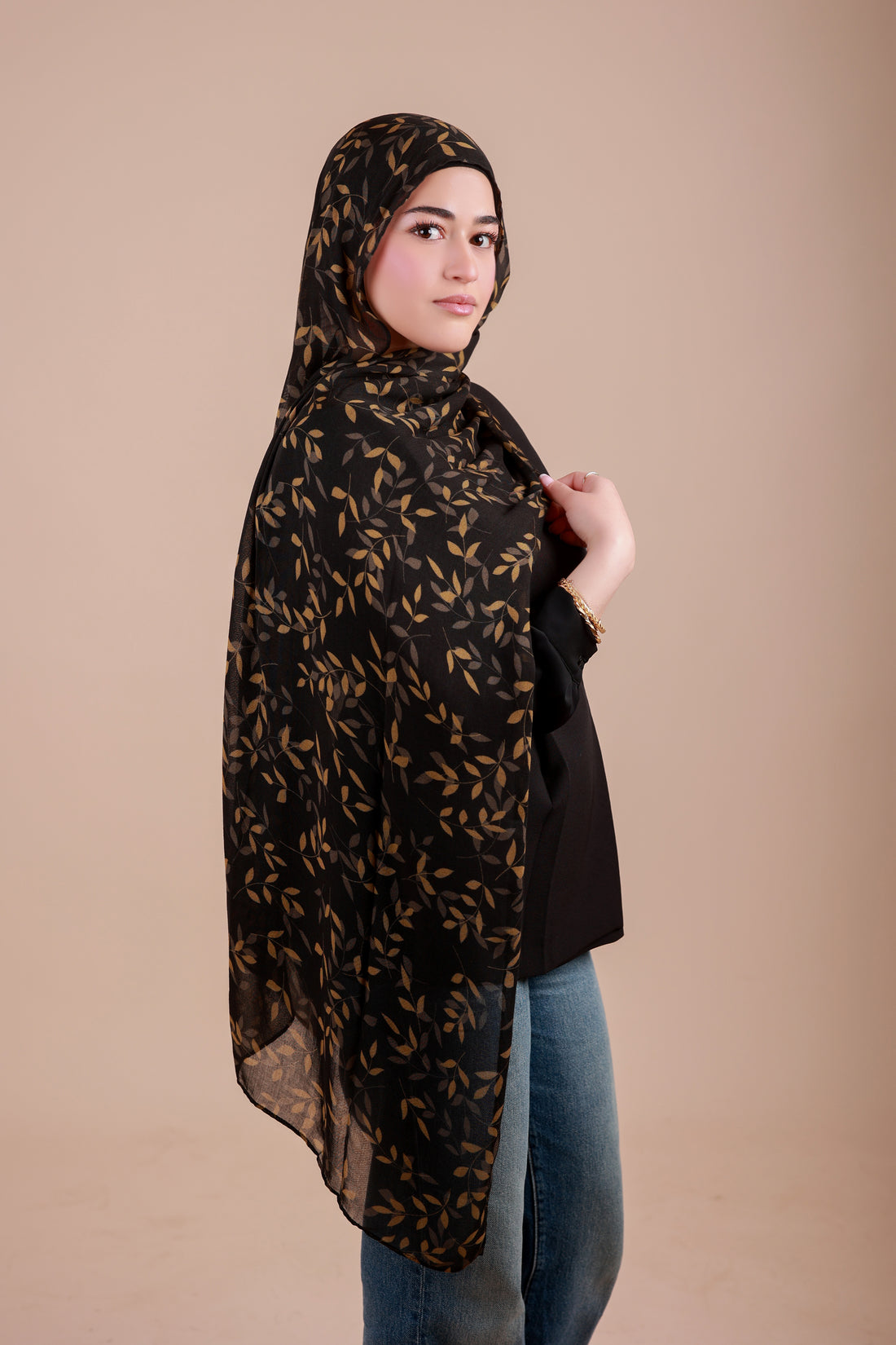 Printed Modal- Golden vine
