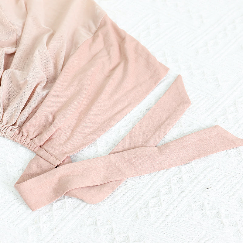 Mesh Tie Back Undercap- Pink